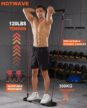 HOTWAVE Push Up Board 20-в-1: Портативна складна дошка для віджимань, професійний тренажер для чоловіків і жінок, домашній спортзал, універсальні ручки для підлоги