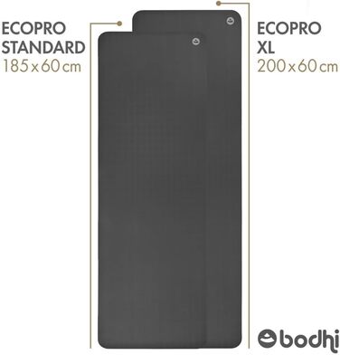 Килимок для йоги Bodhi ECO PRO DIAMOND Ультра зчеплення 100 натуральний каучук Екологічні Професійний килимок для пілатесу та гімнастики Ідеально підходить для динамічної йоги та гарячої йоги 185 x 60 x 0,6 см фіолетовий