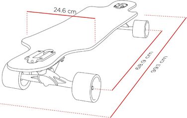 Лонгборд Стрітсерфінг Freeride Curve 39 Модель 500261 Різнокольоровий