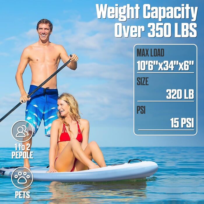 Надувна SUP-дошка Surfstar для дорослих з камеротримачем, ультраширока, зварна технологія, весло та аксесуари, для всіх рівнів