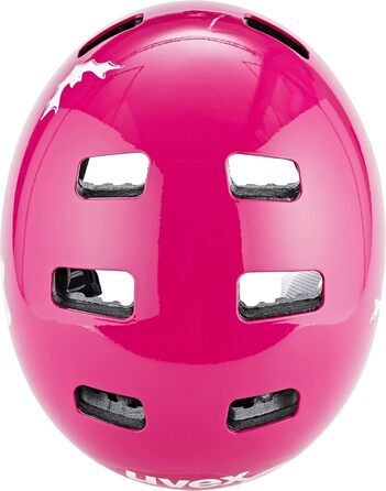 Дитячий велосипедний шолом Uvex Kid 3, рожевий (Scary Pink), 51-55 см