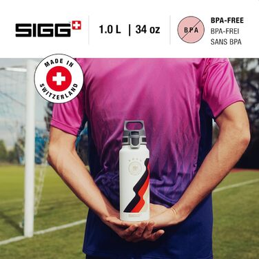 SIGG Алюмінієва пляшка для води WMB ONE, для газованих напоїв, герметична, легка, BPA-free, для туризму, 0,75 л та 1 л
