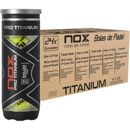 Nox Box із 24 банками по 3 титанових падел-м'ячі