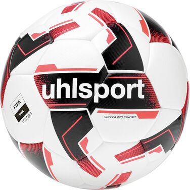 Футбольний м'яч Uhlsport Soccer Pro Synergy G1 розмір 4 біло-червоно-чорний