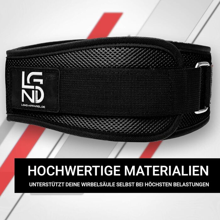 Пояс для важкої атлетики Fitness Belt для бодібілдингу, силових тренувань, важкої атлетики та кросфіту - тренувальні пояси для жінок та чоловіків Black XS