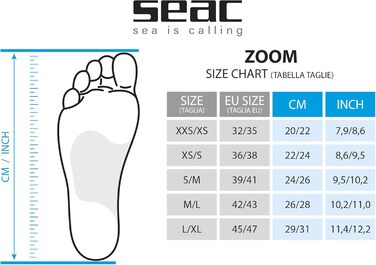 Набір Seac Zoom окуляри, трубка, ласти для дайвінгу розмір 32-35