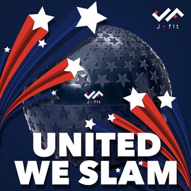 JFIT м'яч для метання Slam Ball, для силових і кардіо тренувань, пліометрії та зміцнення корпусу