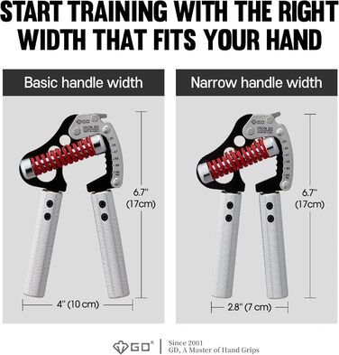 GD GRIP Iron 8 еспандер для рук, регульований, 25-80 кг, тренажер для хвату та передпліччя