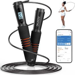 Скакалка RENPHO Smart Fit Jump Rope, Швидкісна тренувальна скакалка, Кросфіт, Професійний спорт, Для дорослих та дітей