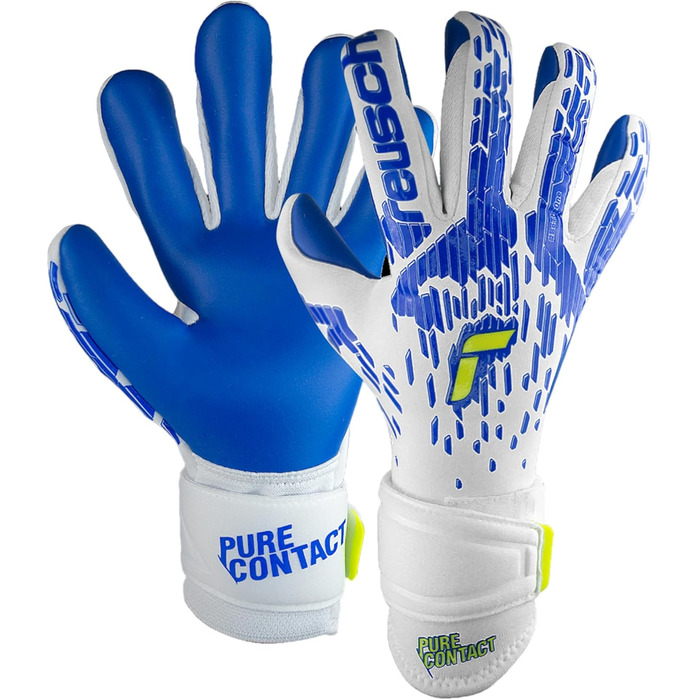 Воротарські рукавички Reusch Pure Contact Silver, футбольні, сріблясті, преміум-якість