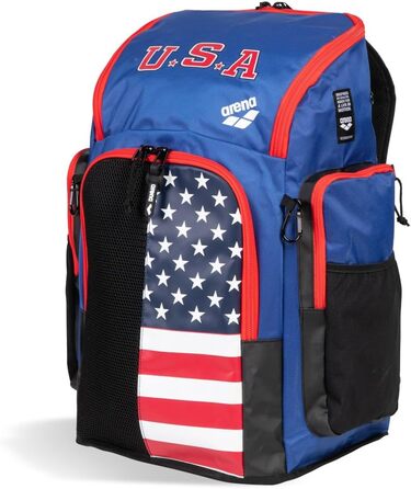 Рюкзак ARENA Unisex Spiky III Team Backpack 45 Allover для басейнів (One Size, US-team)