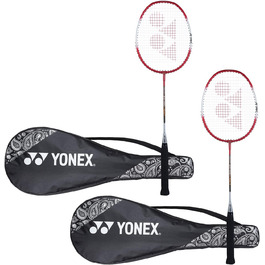 Ракетка Yonex ZR 100, набір 2 шт., алюміній, з рукавом, червона