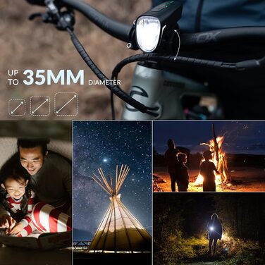ROCKBROS LED велосипедне світло, USB зарядка, водонепроникний ліхтар для велосипеда, комплект переднього та заднього ліхтаря, 100 Люкс, чорний