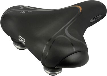 Велосипедне сідло Selle Royal для дорослих, гелеве, амортизація еластомер, чорне, універсальний розмір