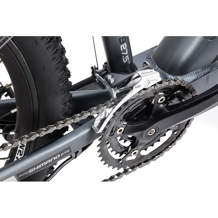 Велосипеди Moma E-MTB 27,5' SHIMANO 24G, гідр. гальма, акум. 48В 13Ач