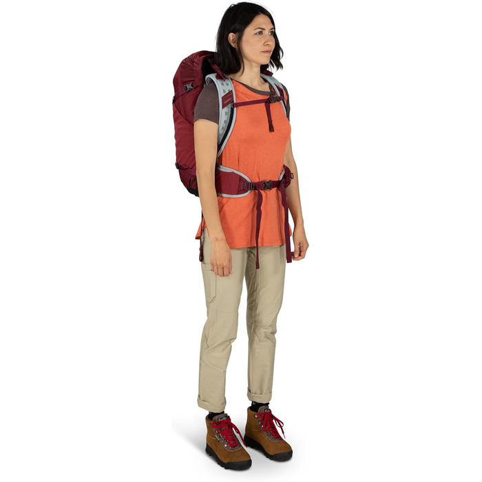 Рюкзак Osprey Hikelite 28 л Sangria Red S-M для туризму