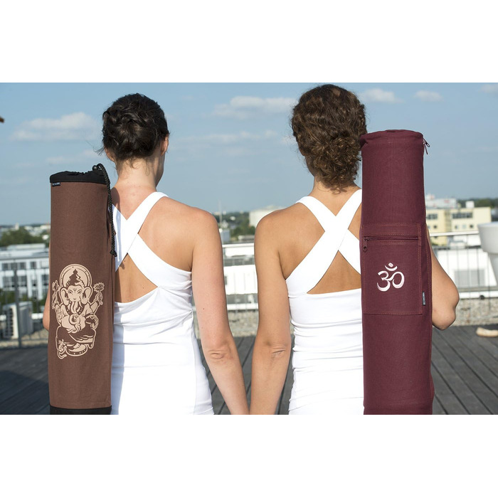 Сумка для йоги Yogistar Yogibag Basic - Блискавка - Бавовна - 65 см - Om Bordeaux