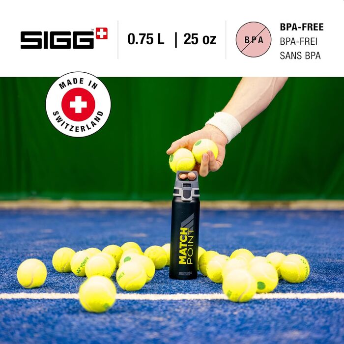 SIGG Алюмінієва пляшка для напоїв з газом WMB ONE, герметична, легка, BPA-free, 0,75/1 л, для туризму та спорту