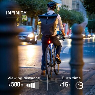 Комплект велосипедних LED ліхтарів SIGMA AURA 60 та INFINITY, акумуляторні, переднє і заднє світло, водозахищені, StVZO сертифіковані