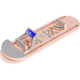Дошка для пілатесу Дошка для реформаторів пілатесу Дошка для пілатесу, багатофункціональний основний тренажер, дошка для вправ для пілатесу, складний тренажер для живота для формування всього тіла рожевого кольору
