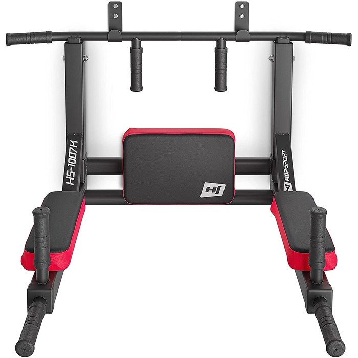 2in1 Multi-Gym HS-1007K - Dip-Station & Pull-Up Bar з настінним кріпленням