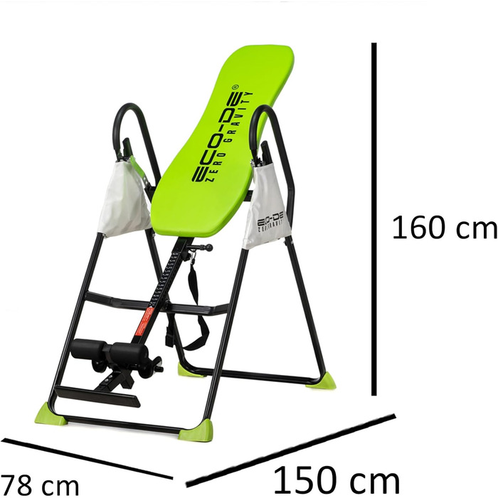 Лавка ECODE Inversion, складана, регульована по висоті, 180 без вагомості