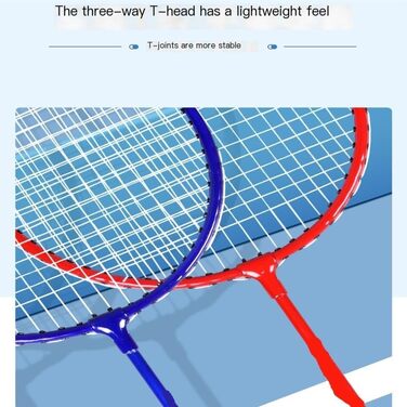Набір ракеток для бадмінтону ультралегкий для дорослих, синій