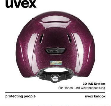 Дитячий кінний шолом uvex kiddox, легкий, з індивідуальним регулюванням розміру, оптимальна вентиляція, блискучий дизайн