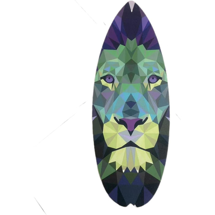 Балансборд для дому Balance Board Surf Style з роликом для тренування балансу, стабільності та зміцнення м'язів кора, спортивний тренажер для серфінгу та фітнесу (Лев)