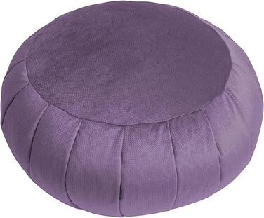 Сенсорна подушка для медитації сови Zafu Yoga Cushion оксамит 100 м'який оксамит гречана оболонка наповнювач кругла висота сидіння 18 см 35 лаванда лаванда