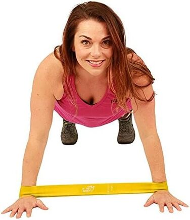 Набір еспандерів Fit Simplify 25,4 см – три фітнес-стрічки з високим рівнем опору, інструкція, чохол, онлайн-відео тренування