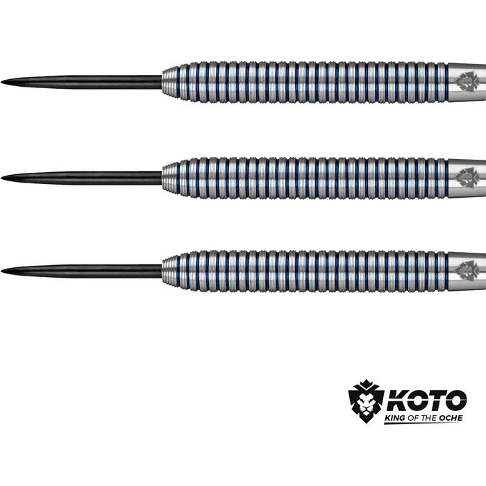 Набір KOTO Tiger Darts 23 г, бочки, польоти, вали, гаманець, Pro Grip Blue