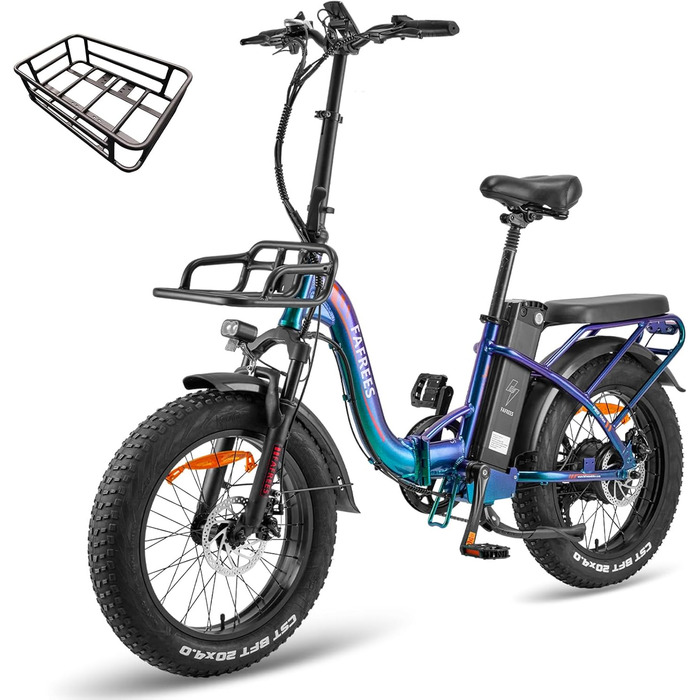 Електровелосипед Fafrees F20 MAX 20" 48V 22.5AH Fatbike, 150 кг, 54 Нм