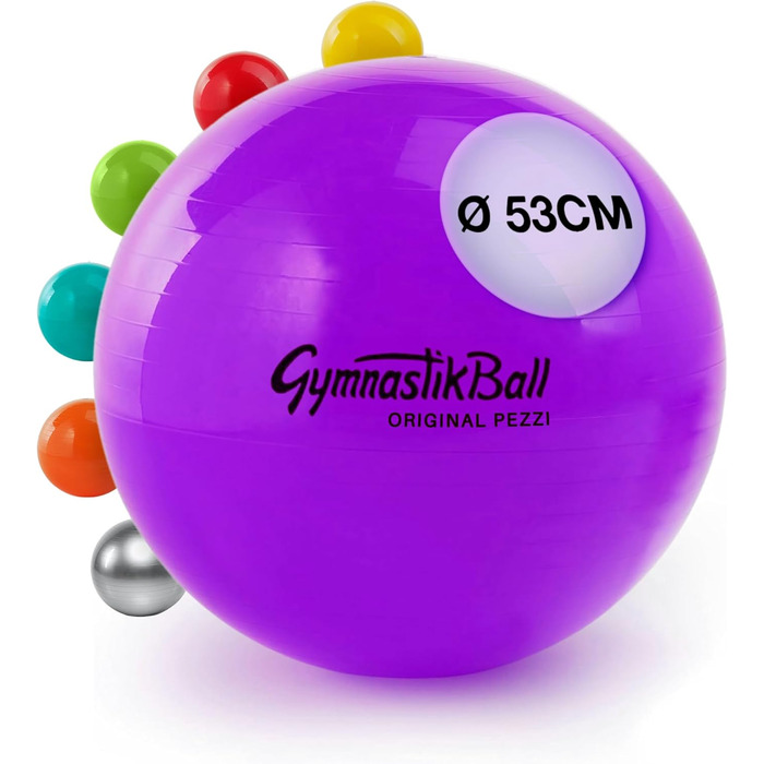 Гімнастичний м'яч Pezzi Ball 53 см, фіолетовий, до 400 кг