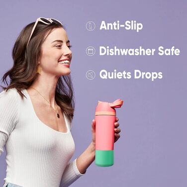 Owala FreeSip ізольована пляшка з нержавіючої сталі з трубочкою, для води, спортивна та дорожня, герметична, без BPA, 945 мл, Dreamy Field