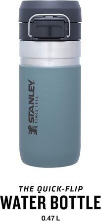 Термос-пляшка Stanley Quick Flip з нержавіючої сталі, 7+ годин холод, BPA-free, герметична, для води, зручна кришка, придатна для миття в посудомийці