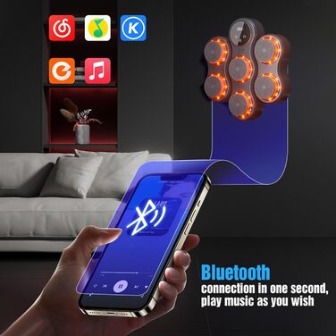 Музичний бокс-багаторежимний тренажер з LED, Bluetooth, 9 швидкостей, 5 рівнів гучності, для дорослих і дітей