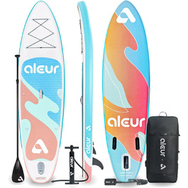 Надувна SUP-дошка Explorer 2020, комплект із рюкзаком, антиковзке покриття, весло, насос, повідок, універсальна, стильна, портативна, пастель