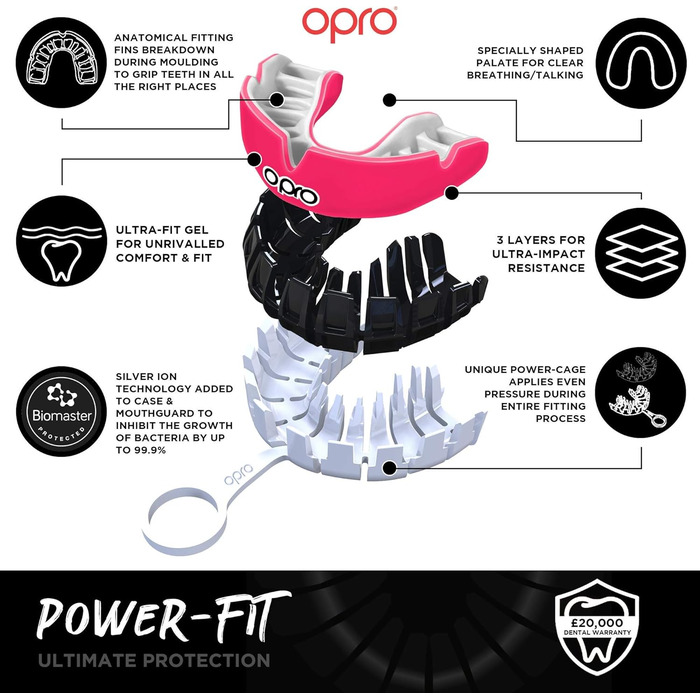 Капа спортивна OPRO Power-Fit Unisex Youth (для дорослих, США)