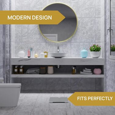 Цифрова вага INEVIFIT, високоточна, для кількох користувачів, срібляста, велика платформа 28х28 см