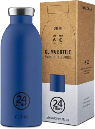 Пляшка Clima Thermos 500 мл, нерж. сталь, золотисто-синя