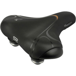 Велосипедне сідло Selle Royal для дорослих, гелеве, амортизація еластомер, чорне, універсальний розмір