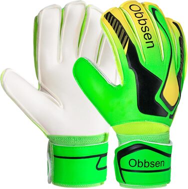 Рукавички воротарські Junior Unisex Super-Grip Fingersave зелені (р. 6)