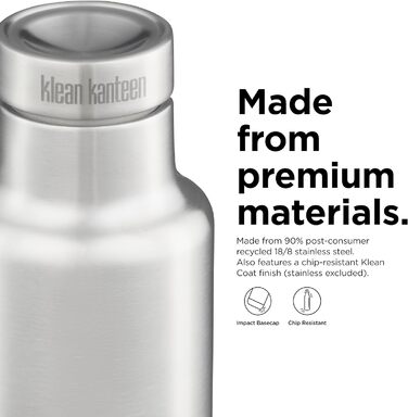 Пляшка для води Klean Kanteen Men's Classic Vi (739 мл, матова нержавійка)