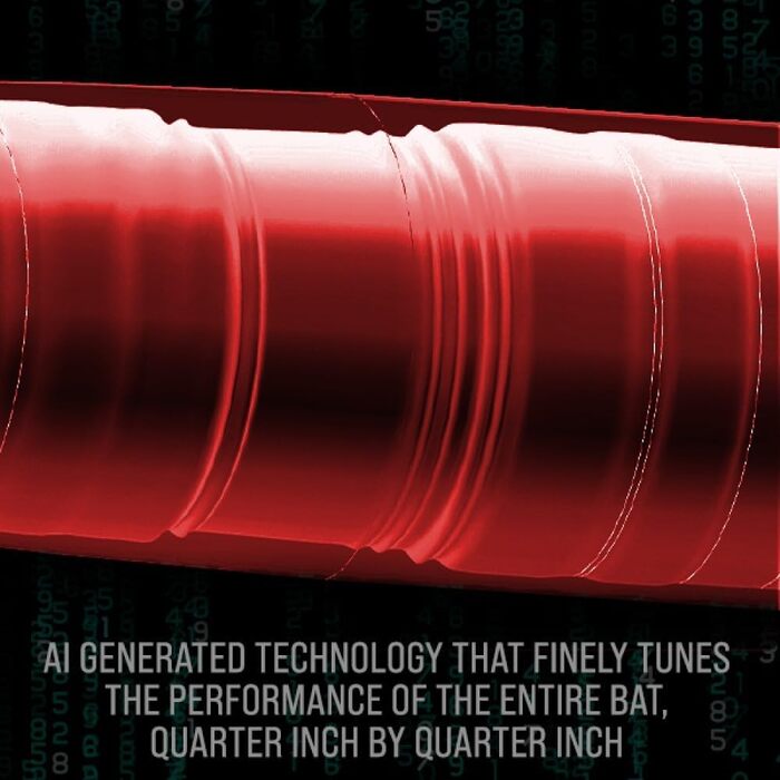 Бейсбольна бита Rawlings MACH AI 2025, гібридна, USA, -10, 31 дюйм, 6,4 см, 1 шт