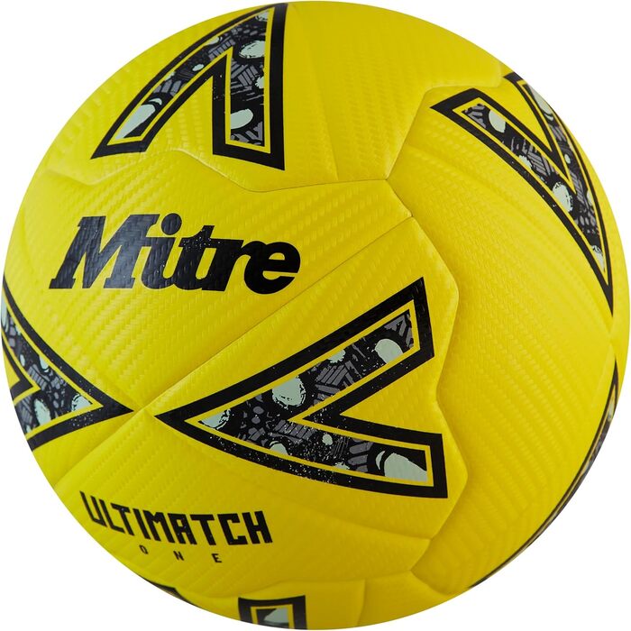 Футбольний м'яч Mitre Ultimatch One, покращений контроль, висока зносостійкість, точність, білий/червоний/зелений/чорний
