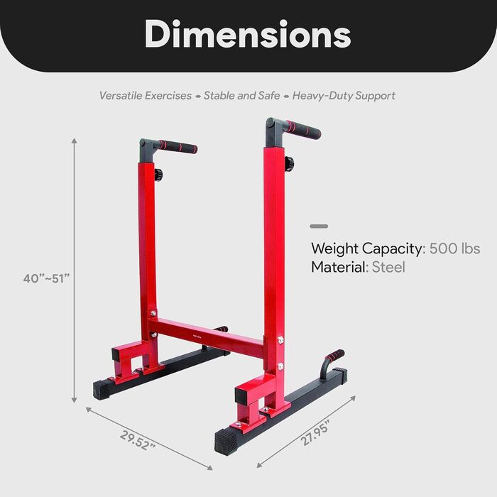 Підставка для занурення BalanceFrom, 227 кг, червона