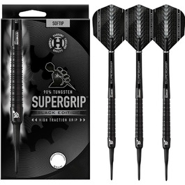 Боріни SUPERGRIP Black 90 Tungsten Soft Dart Set 16г, 18г, 20г + аксесуари