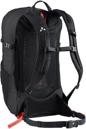 Рюкзак VAUDE Wizard 18+4 чорний, водовідштовхувальний туристичний рюкзак для жінок і чоловіків, зручна система перенесення, органайзер