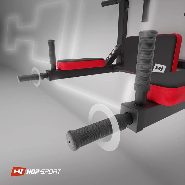 2in1 Multi-Gym HS-1007K - Dip-Station & Pull-Up Bar з настінним кріпленням